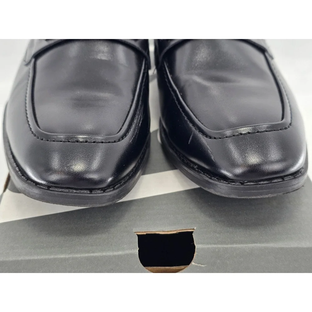 Stacy Adams Kaylor Loafers Boys Size 6M Black Slip On Bit Dress Shoes -Excellent